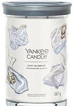 Scented Candle in Glass 'Soft Blanket', 2 wicks - Yankee Candle Singnature — photo N1