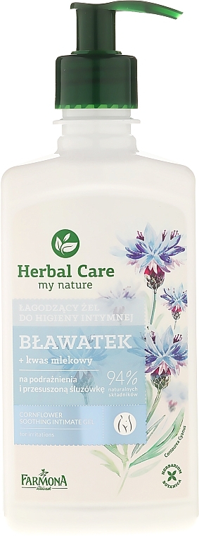 Intimate Hygiene Gel "Cornflower" - Farmona Herbal Care — photo N1