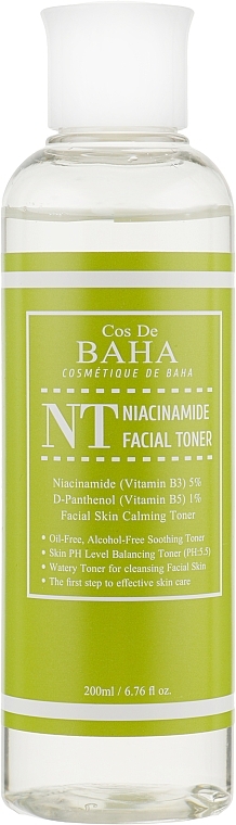 5% Niacinamide & Panthenol Toner - Cos De BAHA Matrixyl + Argireline — photo N1