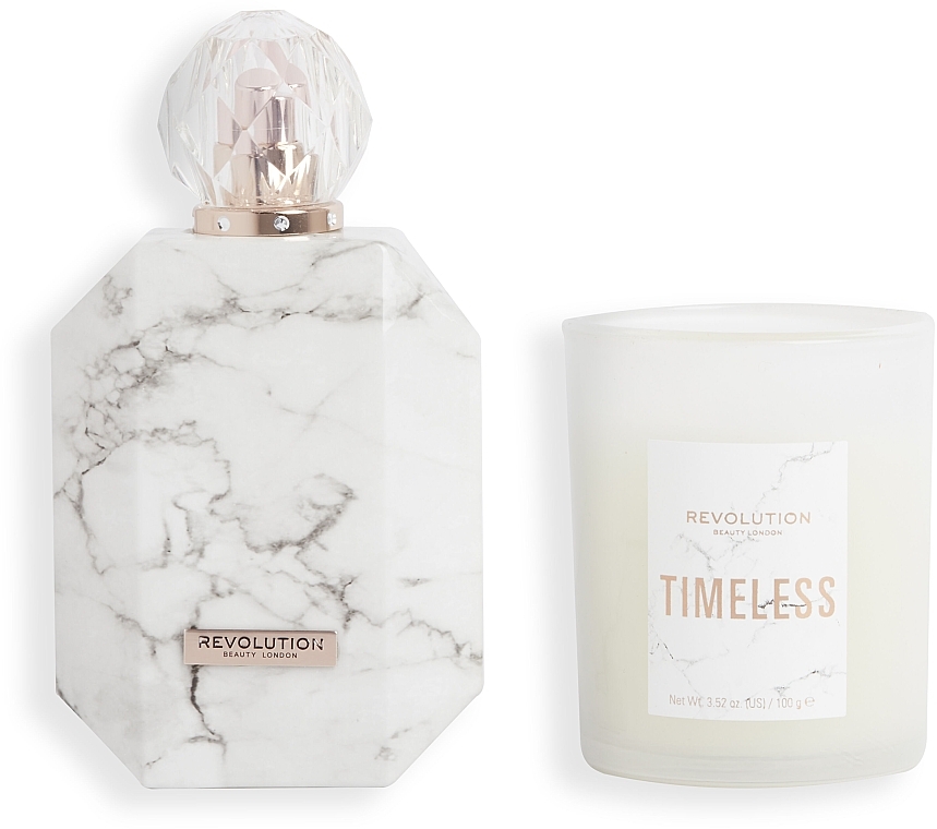 Revolution Beauty Timeless - Set (edt/100ml + candle/100g) — photo N1