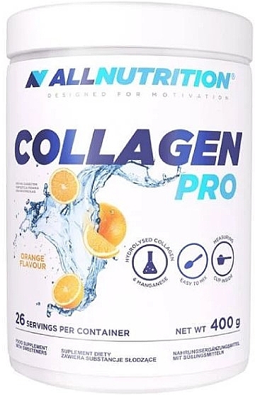 Orange Flavored Collagen for Joints & Ligaments - Allnutrition Collagen Pro Orange — photo N1