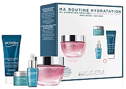 Fragrances, Perfumes, Cosmetics Set - Biotherm Aquasource Moisturizer Set For Dry Skin (f/cr/50ml + f/balm/20ml + f/elixir/5ml + eye/cr/5ml)