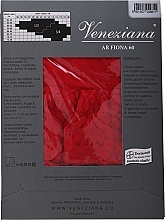 Ar Fiona Women Stockings, 60 Den, red - Veneziana — photo N4