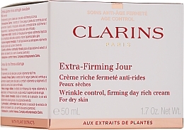 Day Face Cream - Clarins Extra-Firming Day Rich Cream For Dry Skin — photo N3