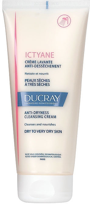 Face & Body Cleansing Cream - Ducray Ictyane Anti-Dryness Cleansing Cream Face & Body — photo N1