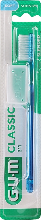 311 Toothbrush, soft, blue - G.U.M Classic Toothbrush — photo N1