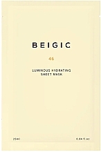 Fragrances, Perfumes, Cosmetics Moisturizing Sheet Face Mask - Beigic Luminous Hydrating Sheet Mask