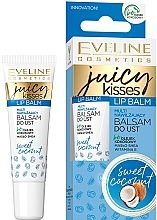 Fragrances, Perfumes, Cosmetics Lip Balm "Sweet Coconut" - Eveline Cosmetics Juicy Kisses Sweet Coconut Lip Balm