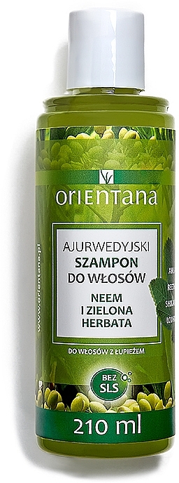 Anti-Dandruff Shampoo - Orientana Ayurvedic Shampoo Neem & Green Tea — photo N1