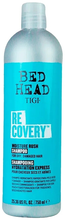 Shampoo for Dry & Damaged Hair - Tigi Bed Head Recovery Shampoo Moisture Rush — photo N4