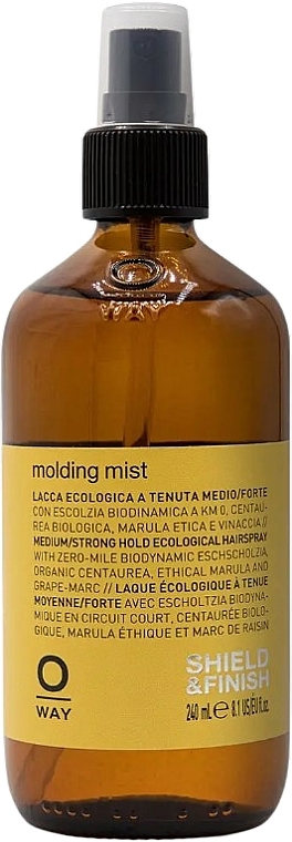 Organic Medium-Strong Hold Hair Spray - Oway Molding Mist — photo N1