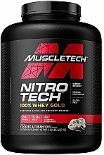 Whey Protein 'Cookies & Cream' - Muscletech Nitro Tech Whey Gold — photo N1