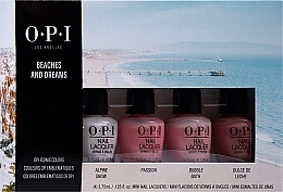 Fragrances, Perfumes, Cosmetics Set - OPI Beaches And Dreams 4er (nailpolish/4*3,75ml)