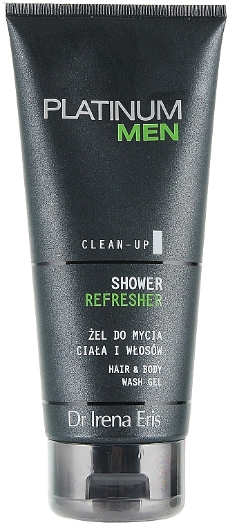 Shampoo-Shower Gel - Dr Irena Eris Platinum Men Shower Refresher Hair Body Wash Gel — photo N1