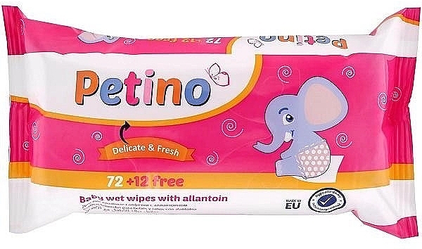 Wet Wipes with Allantoin, 84 pcs - Cleanic Petino Delicate&Fresh — photo N1