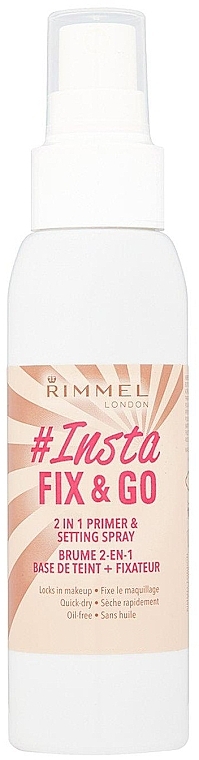 2-in-1 Primer and Setting Spray - Rimmel Lasting Finish Fix & Go.  — photo N1