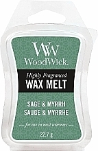 Fragrances, Perfumes, Cosmetics Aromatic Wax - WoodWick Wax Melt Sage & Myrrh