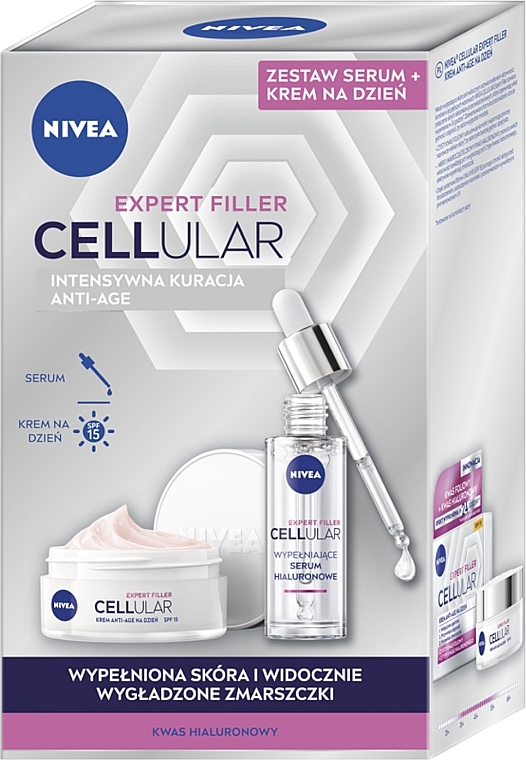 Set - Nivea Cellular Expert Filler Duopack (f/cr/50ml + f/ser/30ml) — photo N1