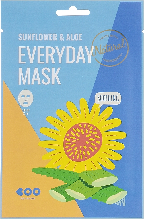 Sunflower & Aloe Face Mask - Dearboo Everyday Mask Sunflower & Aloe — photo N1