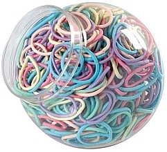 Colorful Hair Bands Set 'Pastel', 42096, 600 pcs - Top Choice Hair Bands — photo N1