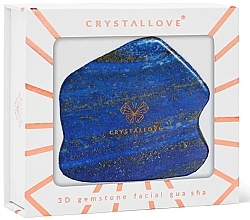 Lapis Lazuli Gua Sha Massager, blue - Crystallove Lapis Lazuli Contour Gua Sha — photo N13