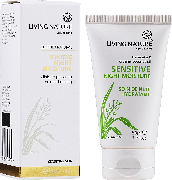 Night Face Cream - Living Nature Sensitive Night Moisture Cream — photo N8