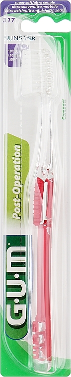 Post Surgical Toothbrush, super soft, red - G.U.M Post Surgical Toothbrush — photo N1