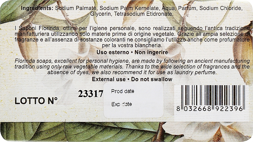 Vegetale Magnolia Natural Soap - Florinda Sapone Vegetale Magnolia — photo N2