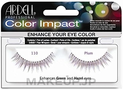 False Lashes - Ardell Color Impact Lash 110 — photo Plum