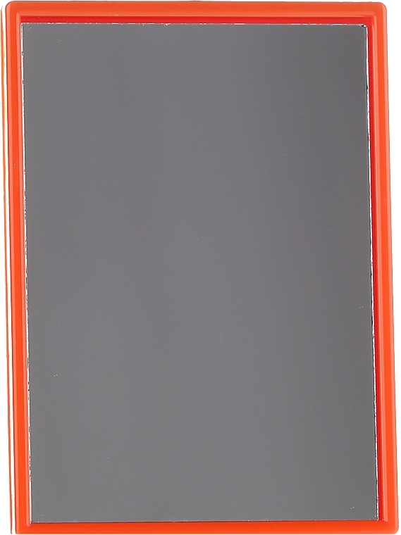 Compact Square Mirror, orange frame - Donegal Mirror — photo N1