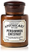 Fragrances, Perfumes, Cosmetics Scented Candle in Jar - Paddywax Apothecary Artisan Made Soywax Candle Persimmon & Chestnut