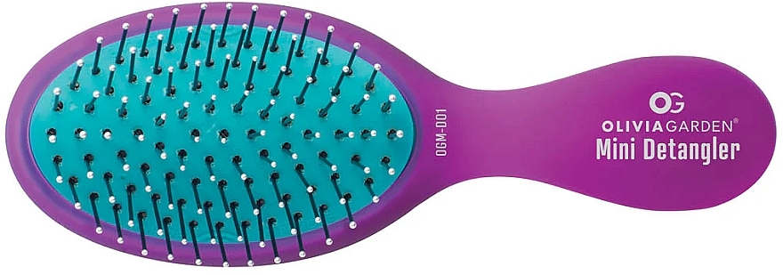 Mini Hair Brush, purple - Olivia Garden OG Mini Detangler — photo N1