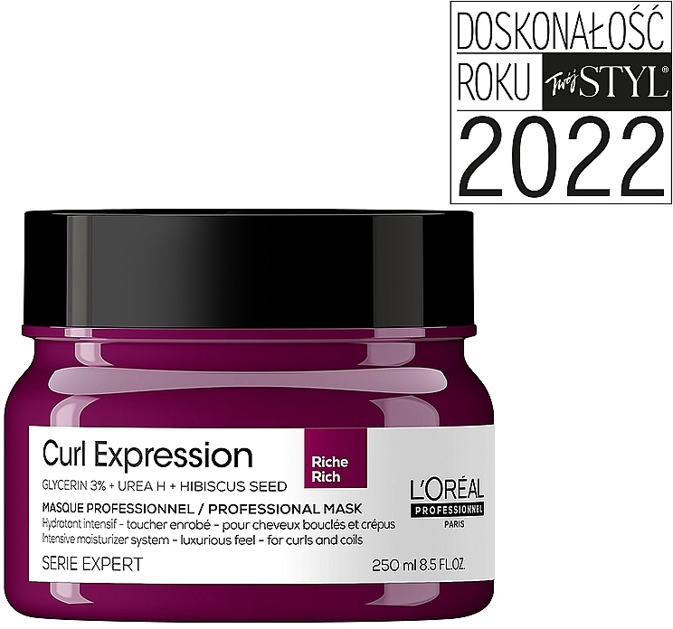 Intensive Moisturizing Hair Mask - L'Oreal Professionnel Serie Expert Curl Expression Intensive Moisturizer Mask — photo N2