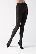 Run-Resistant Tights 'Manzoku', 110 DEN, grey - Fukuske — photo N3