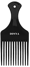 Afro Hairstyle Large Comb PE-403, 16.5 cm, black - Disna Large Afro Comb — photo N5