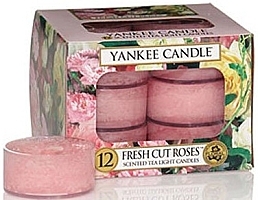 Fragrances, Perfumes, Cosmetics Tea Light Candles - Yankee Candle Scented Tea Light Candles Fresh Cut Roses