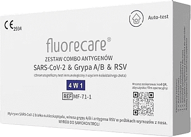 Combination Test for SARS-CoV-2, Influenza A/B & RSV Antigens  - Fluorecare Influenza A/B+Covid-19 Rsv Combo Antigen Test — photo N1