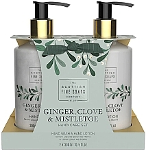 Set - Scottish Fine Soaps Ginger,Clove & Mistletoe Hand Care Set (h/wash/300ml + h/lot/300ml) — photo N1