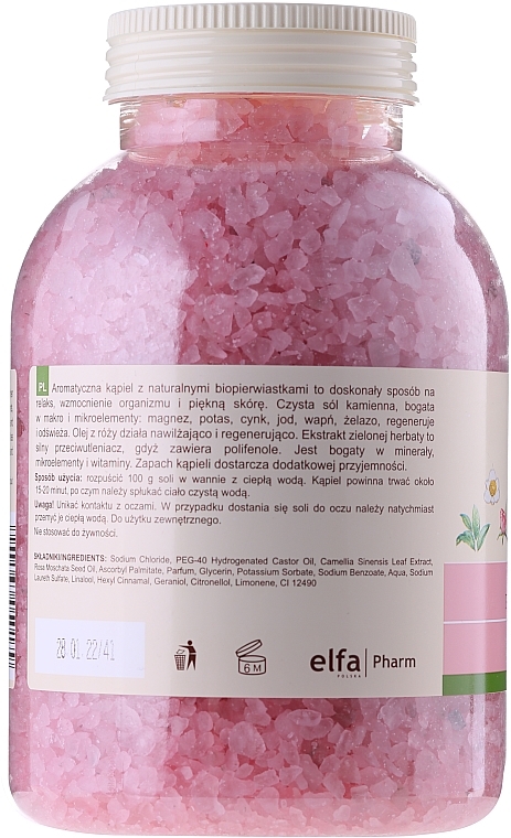 Bath Salt "Musk Rose and Green Tea" - Green Pharmacy — photo N2