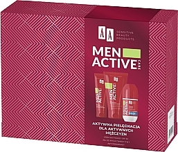 Set - AA Men Active Care (f/cr/50ml + f/peel/150ml + deo/50ml) — photo N1