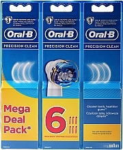 Fragrances, Perfumes, Cosmetics Electric Toothbrush Head, 4+2 pcs - Oral-B Precision Clean