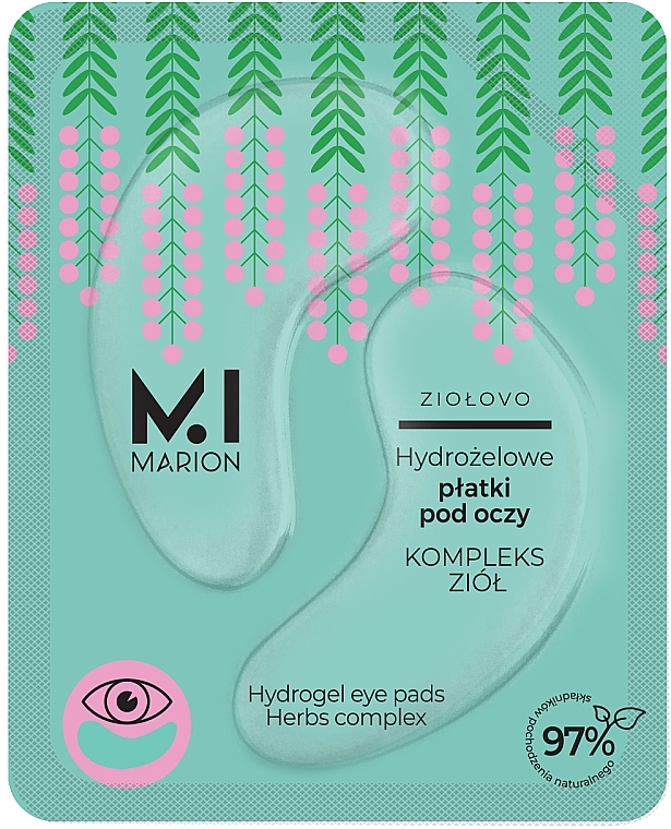 Hydrogel Eye Patch - Marion Hydrogel Eye Pads Herbs Complex — photo N1