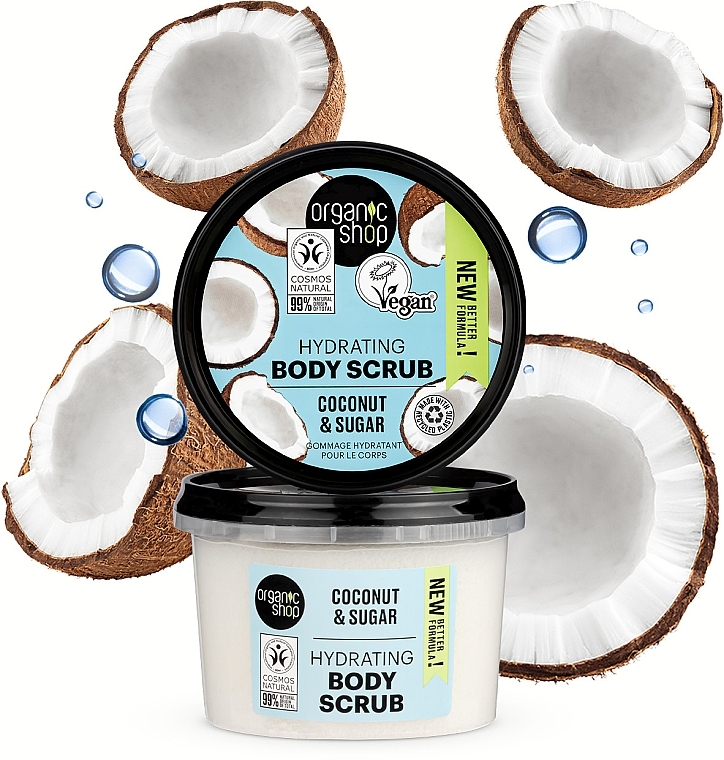 Coconut Body Scrub - Organic Shop Hydrating Body Scrub Coconut & Sugar — photo N3