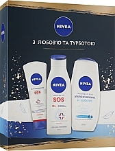 Fragrances, Perfumes, Cosmetics Set - NIVEA (hand/balm/100ml + balm/body/250ml + sh/gel/250ml)