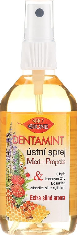 Bione Cosmetics - Dentamint Mouth Spray Honey + Propolis — photo N7