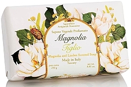 Fragrances, Perfumes, Cosmetics Natural Soap "Magnolia & Linden" - Saponificio Artigianale Fiorentino Magnolia & Linden Soap