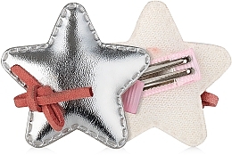 Fragrances, Perfumes, Cosmetics Silver Star Hair Clip, d-548 - Dini Hand Made