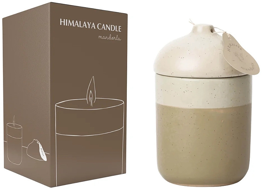 Almond Scented Candle - Himalaya dal 1989 Ceramic Almond Candle — photo N1