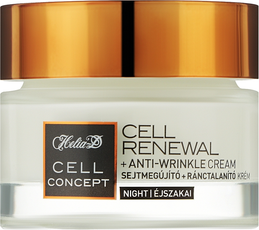 Anti-Wrinkle Night Face Cream, 55+ - Helia-D Cell Concept Cream — photo N2