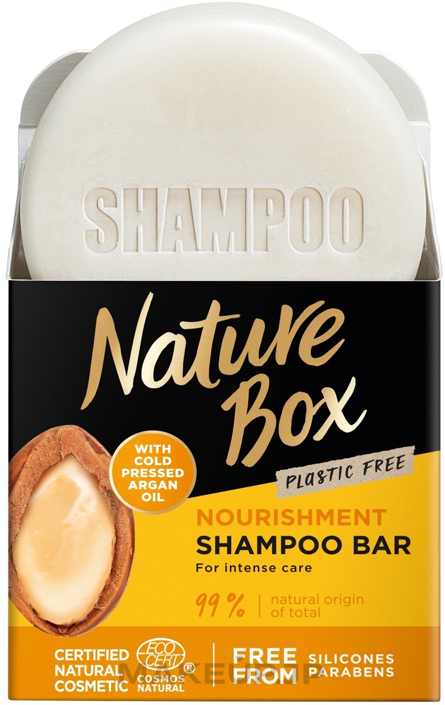 Nourishing Argan Oil Solid Shampoo - Nature Box Nourishment Vegan Shampoo Bar With Cold Pressed Argan Oil — photo 85 g